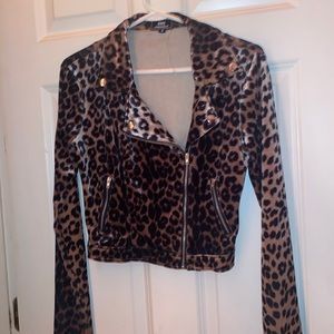 cheetah print jacket